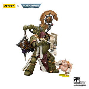 JOYTOY <span class=keywords><strong>Warhammer</strong></span> <span class=keywords><strong>40K</strong></span> Death Guard Tallyman <span class=keywords><strong>Figurine</strong></span> d'action à l'échelle 1/18 Modèle articulé <span class=keywords><strong>Figurine</strong></span> de collection Accessoires - Product Image 4