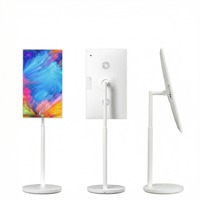 Tableta Android de 32 Pulgadas con Pantalla Táctil Giratoria Vertical, Soporte de Piso, Resolución Full HD, Retroiluminación LED para Uso Industrial, 8+128G
