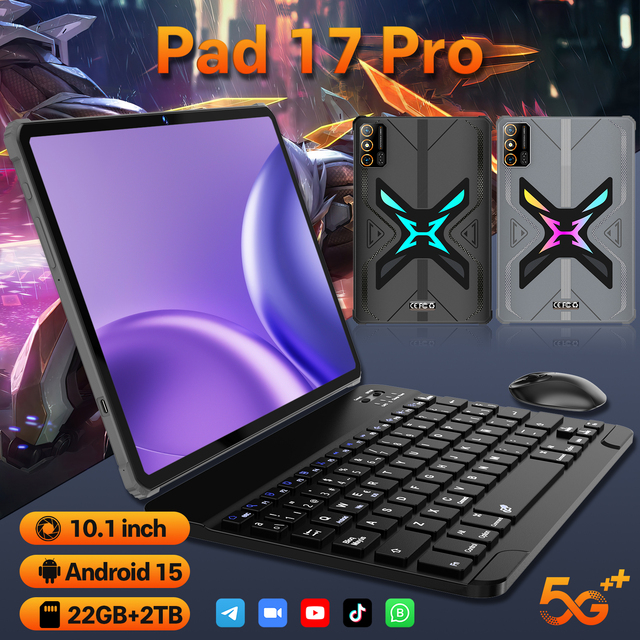 New Trending Now Android Tablet PC 10.1 Inch IPS Screen 16GB RAM 1TB ROM 48MP 108MP Camera Android 15 Octa Core Waterproof