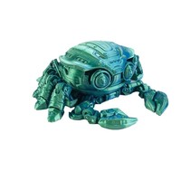 Robot Crabe Articulé Imprimé en 3D, Jouet en PLA Soie, Modèle Mécanique de Crustacé, Anti-stress, Décoration de Bureau Steampunk, Cadeau en Gros