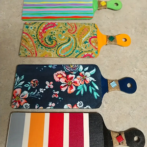 12PCS/24pcs ván ép tấm Mini bằng gỗ cắt Board dài xử lý DIY Basswood ván gỗ mái chèo Hội Đồng Quản trị cây gai dầu dây treo tường - Product Image 3