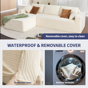 <span class=keywords><strong>Sofa</strong></span> Modular Bentuk L dari Busa Corduroy, Produk yang Dapat Disesuaikan, Dikemas Vakum dan Terkompresi, Set <span class=keywords><strong>Sofa</strong></span> Modular Busa untuk Furnitur - Product Image 5