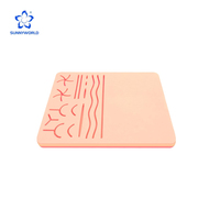 Almohadilla de Sutura Multifuncional DIY, Almohadilla de Práctica de Sutura de Doble Propósito, Set de Piel de Silicona Realista de Tres Capas