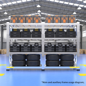 Thương mại thép không gỉ lưu trữ Kệ với điều chỉnh laminates Heavy Duty kim loại Rack cho kho đồ nội thất sử dụng - Product Image 5