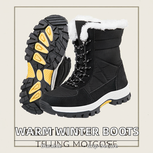 Botas de Invierno para Mujer al por Mayor, Botas de Nieve Cálidas Antideslizantes de Alta Calidad con Plantilla de Goma - Product Image 3