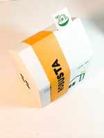 Boîte d'emballage créative en carton blanc en forme de maison pour café filtre, boîte à cartes pour filtre à café en papier