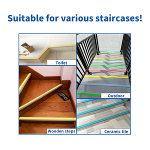 Strisce antiscivolo in PVC dimensioni personalizzate con Design moderno stile scala protettore per salvaguardare la superficie delle scale da eventuali danni - Product Image 6