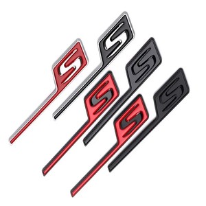 Autocollant d'emblème de badge de coffre arrière de <span class=keywords><strong>voiture</strong></span> 3D, <span class=keywords><strong>logo</strong></span> <span class=keywords><strong>S</strong></span>, design professionnel/luxueux, 2 ans pour Mercedes pour A45 W176 GTS GT43S GT63S - Product Image 1