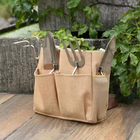 Petite trousse d'outils de jardinage d'usine OEM truelle en métal râteau à 5 dents pelleteuse et binette outils à main de jardinage pour grossiste