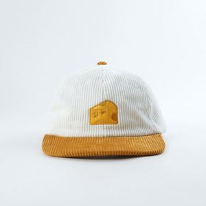 Casquette vintage en velours côtelé à bord court, broderie personnalisée, 6 panneaux, style rétro streetwear, casquette de sport - Product Image 3