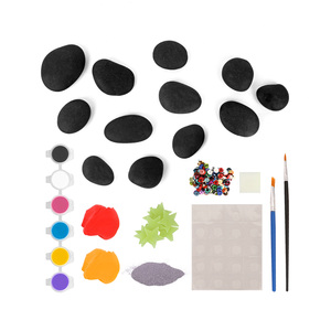 CPC éducatif coloré enfant cadeau écologique sécurité pigment bande roche <span class=keywords><strong>dessin</strong></span> ensemble bricolage artisanat roche peinture kits galaxie - Product Image 4