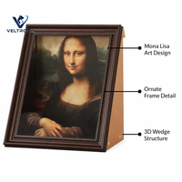 Mona Lisa Art Griffoir pour chat en carton ondulé avec cadre 3D, mobilier d'intérieur et cachette, vente en gros