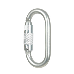 Mosquetón Ovalado de Acero 30KN con Bloqueo Automático para Escalada en Roca - Product Image 1