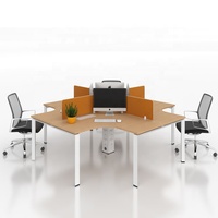 BERSON table de bureau pour ordinateur de lecture, pas cher, pied de table en forme de croix, cadre à 4 sièges