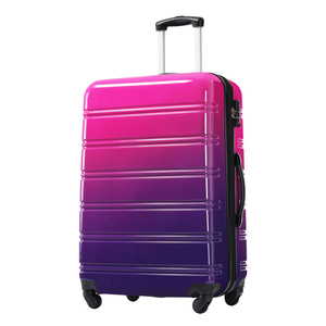 DB Lightweight 3-Piece Gradient Color Hardshell Luggage Sets Expandable <b>Suitcase</b> Spinner Wheels TSA <b>Lock</b> 28" Sizes Polyester - Product Image 2