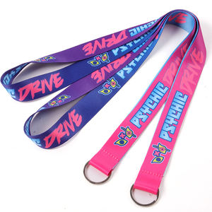 Muestra gratis personalizado impreso poliéster lindo Kawaii llavero cordón para stand <span class=keywords><strong>de</strong></span> exposición - Product Image 3