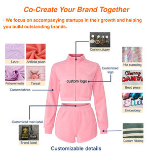 Set 2 Pezzi OEM in Cotone con Logo Personalizzato, T-Shirt a Maniche Corte e Pantaloncini Leopardati, <span class=keywords><strong>Abbigliamento</strong></span> Loungewear <span class=keywords><strong>Donna</strong></span> Primavera Estate 2026 - Product Image 5