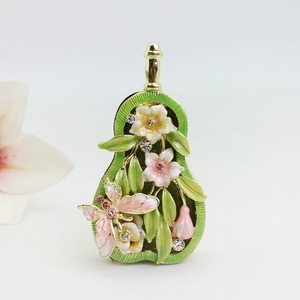 Boîte à bijoux décorative en émail <span class=keywords><strong>de</strong></span> <span class=keywords><strong>conte</strong></span> <span class=keywords><strong>de</strong></span> fées peinte à <span class=keywords><strong>la</strong></span> main en métal plaqué or, Cendrillon endormie, cadeau d'anniversaire - Product Image 1