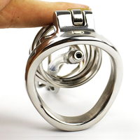 Verrou de chasteté en acier inoxydable pour hommes, cage de chasteté SM, outils sexuels, dispositif de chasteté pour hommes