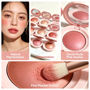 ไฮไลท์เตอร์ บรอนเซอร์ กลิตเตอร์ วีแกน ผลิตตามสั่ง ขายส่ง เม็ดสีแน่น ติดทนนาน แป้งแต่งหน้า แบรนด์ส่วนตัว พาเลทไฮไลท์เตอร์เนื้อชิมเมอร์ - Product Image 5