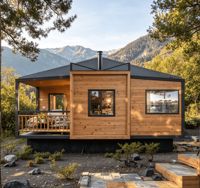 Mini-villa modulaire pliable de 20 pieds, maison extensible avec chambre, structure en acier étanche, maison mobile pour usage résidentiel et vacances