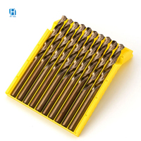 Foret hélicoïdal HSS M35 de haute qualité DIN 338 pour acier inoxydable, acier trempé, perçage de métaux, Brocas
