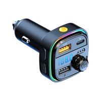C26 lecteur de musique Mp3 de voiture Portable avec chargeur Usb rapide transmetteur Fm Bluetooth appel mains libres combinaison de tuner Radio