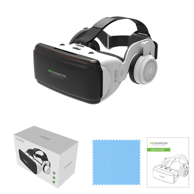 VR Headset 3D VR Glasses Virtual Reality Support 360.Panorama Large Screen Adjustable Pupil Distance Eye Protection VR Box