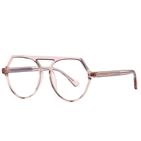Montura transparente para gafas miopes, lentes planas ajustables con núcleo TR90, antiluz azul