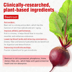 วิตามินเสริมสมุนไพรแบบเคี้ยวเนื้อนุ่มจากหัวบีทรูทออร์แกนิกคุณภาพสูง น้ำตาลต่ำ เพื่อสุขภาพดีจากวิตามินธรรมชาติ - Product Image 5
