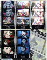 Vente en gros en promotion : Carte de collection de films de l'anime Demon Slayer pour salle de projection, édition Live Streaming Reversal