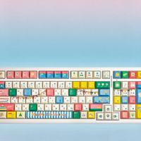 Customized Personalized Cute DIY PBT Dye-Sublimation Cherry Profile Keycaps Model DT010 Custom Languages Mechanical Keyboard