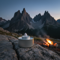 Bidon vide en fer blanc pour combustible de réchaud, conteneur métallique portable pour combustible et cuisson en extérieur