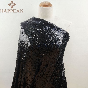 Happeak mềm đầy đủ sequin spangle lưới vải pháp vải tuyn ren vải cho đám cưới buổi tối Ăn mặc - Product Image 5