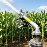 Pistolet d'arrosage à haute pression réglable de 3 pouces, en métal, à grand débit et longue portée pour l'irrigation agricole