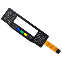 Keyboard Membran On-Off Berlapis Logam PET PC Dengan Lampu Latar LED