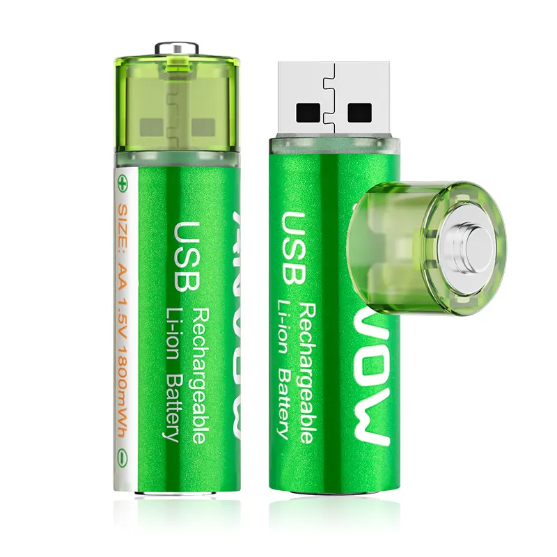 Batterie lithium-ion, Rechargeable Aa, Usb, produit de qualité, vente en gros