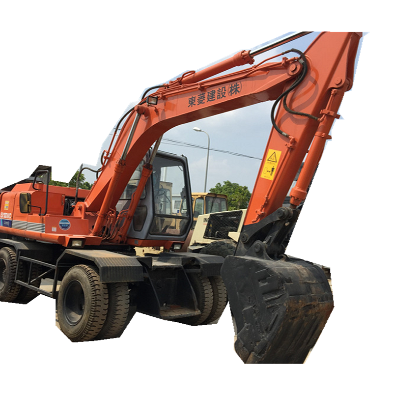 A escavadeira da roda de hitachi ex100wd feita no japão, para venda, segunda escavadeira da roda de carachi 100 com boa condição