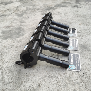 KKMARK-montaje de luz para lámpara de escenario, <span class=keywords><strong>abrazadera</strong></span> de tubo de manguera de suspensión, armazón de aluminio negro plateado de 2 pulgadas, carga de 500kg - Product Image 5
