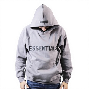 Essentials Pull à capuche pour homme Stock X Top SS22 100% coton Dark Omeal Oversized Hooded Collar Flocage Design - Product Image 1