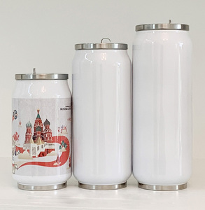 Gobelet isotherme en acier à double paroi personnalisé, sublimation, bière, soda, canette - Product Image 1