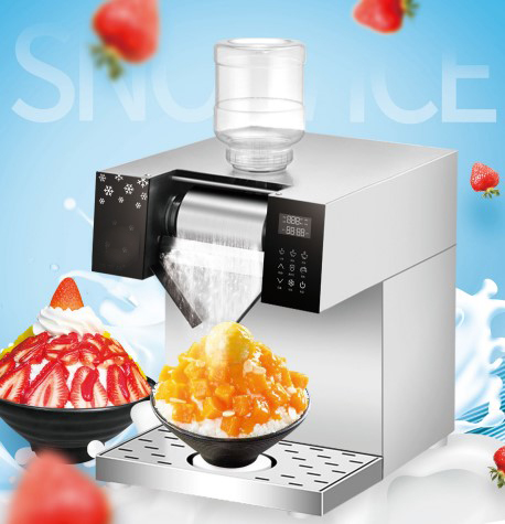 水冷スノーフレークかき氷機ミルクスノーフレークアイスクリームマシン