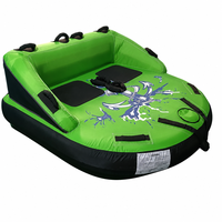 Bateau gonflable remorquable pour 2 personnes, canapé, tube de ski nautique, luge pour sports nautiques sur lac et mer
