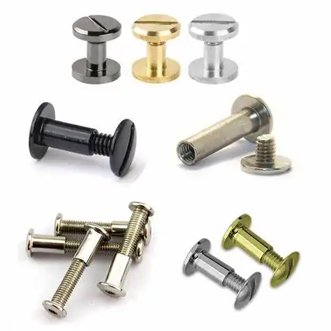 m8 Brass Copper Male And Female Rivet Hollow Chicago Screw 14mm