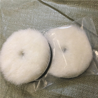 Tampon de polissage en laine d'agneau de 5 pouces pour carrosseries de voitures, tampon de polissage personnalisable OEM avec abrasif extra fin