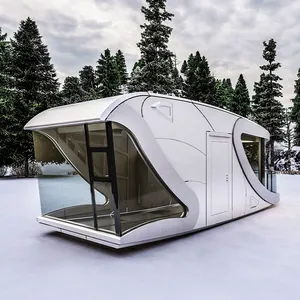 Goedkope Prijs Aluminium Luxe Mobiele Huis Ruimte Capsule Hoge Kwaliteit Wachtkast Mobiele Container Huis