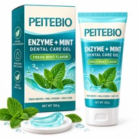 Gel dentaire à la menthe PEITEBIO avec soin enzymatique, saveur menthe fraîche pour l'hygiène buccale des animaux, haleine fraîche, soin quotidien, 120 g