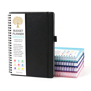 Chất lượng cao biểu tượng tùy chỉnh A5 kinh doanh kế hoạch PU da Nhật Ký Tạp Chí máy tính xách tay với xoắn ốc ràng buộc văn phòng phong cách Quà Tặng - Product Image 4