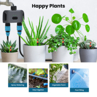Minuteur d'arrosage de jardin à 2 sorties avec répartiteur de robinet et passerelle Zigbee requise pour le contrôle de l'irrigation