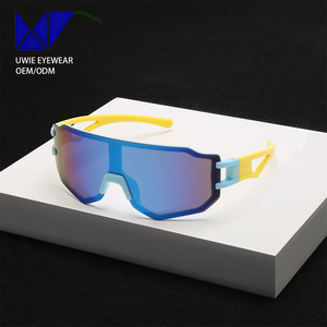 Lunettes <span class=keywords><strong>de</strong></span> soleil <span class=keywords><strong>de</strong></span> sport unisexes polarisées UV400 avec verres en PC, monture intégrale, style carré, écaille <span class=keywords><strong>de</strong></span> tortue marron, pour la course à pied, taille 68-18-123 - Product Image 4